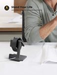 Lamicall Stand for Apple Watch, Charging Stand – Desk Watch Stand Holder Charging Dock Station compatible with Apple Watch Series SE Ultra/Series 8/7/6/5/4/3/2/1, 49mm/45mm/44mm/42mm/41mm/ 38mm, Black