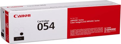 Canon Genuine Toner, Cartridge 054 Black (3024C001) 1 Pack Color imageCLASS MF641Cdw, MF642Cdw, MF644Cdw, LBP622Cdw Laser Printers