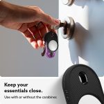 Caseology Vault Compatible with Apple AirTag Case for AirTag Keychain Holder (2021) – Matte Black