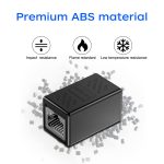 QINGLER RJ45 Cat6 Coupler Ethernet Extender Connector, 6 Pack in Line Coupler for cat7 cat6 cat5e cat5 Ethernet Cable Extender Female to Female (Black)