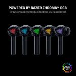 Razer Hammerhead True Wireless (2nd Gen) Bluetooth Gaming Earbuds Chroma RGB Lighting -60ms Low-Latency- Active Noise Cancellation – Dual Environmental Noise Cancelling Microphones- Classic Black