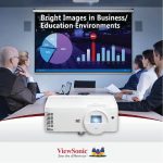 ViewSonic LS500WH 3000 Lumens WXGA LED Projector, Auto Power Off, 360-Degree Orientation for Business and Education