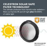 Celestron – EclipSmart Safe Solar Eclipse Telescope Filter – Meets ISO 12312-22015(E) Standards – Works with 8” Schmidt-Cassegrain/EdgeHD Telescopes – Observe Eclipses & Sunspots – Secure Fit