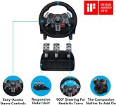 Logitech G29 Driving Force Race Wheel + Logitech G Driving Force Shifter Bundle for PS3 and PS4 (Renewed)