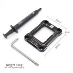 Thermalright CPU Contact Frame for LGA 1700 Retrofit Kit, 17XX-BCF Bracket Intel 12th/13th/14th Generation Anti-Bending Buckle Black