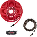 DS18 AMPKIT4 4 Gauge Amp Installation Wiring Kit – Amplifier Installation Kit 4 GA – A Car Amplifier Wiring Kit Simplifies Wire Connections and Delivers Power to Your Radio, Subwoofers, and Speakers