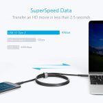Anker USB-C to USB-C 3.1 Gen 2 Cable (3ft) with Power Delivery, for iPhone 15Pro/15ProMax/15/15Plus Apple MacBook, Huawei Matebook, iPad Pro 2020, Chromebook and More Type-C Devices/Laptops
