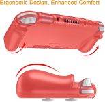 Fintie Case for Nintendo Switch Lite 2019 – Soft Silicone [Shock Proof] [Anti-Slip] Protective Cover with Ergonomic Grip Design for Switch Lite Console (Living Coral)