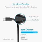 Anker , Powerline USB 3.0 to USB C Charger Cable (10ft) with 56k Ohm Pull-up Resistor for Samsung Galaxy Note 8, S8, S8+, S9, Oculus Quest, Sony XZ, LG V20 G5 G6, HTC 10 and More