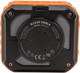 Klein Tools AEPJS1 Bluetooth Speaker, Wireless Portable Jobsite Speaker Plays Audio and Answers Calls Hands Free, IPX5, Worksite Ready