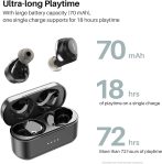 TOZO NC7 All-Function Hybrid Active Noise Cancelling Wireless Earbuds, Bluetooth 5.3 Headphones with Ultra Long 72H Playtime, in-Ear Detection, App Customization, Immersive Sound Deep Bass Headset