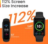 Amazfit Band 7 Fitness & Activity Tracker, Step Monitoring, Heart Rate & SpO2 Monitoring, Virtual Pacer, 18-Day Battery, Sleep Quality Analysis, Alexa Built-In, Water Resistant, (Pink)