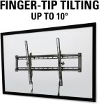 Sanus Universal Low Profile Tilt TV Wall Mount for 37″ – 80″ LED, LCD & Plasma TVs, Eliminates Glare with 10º of Tilt & Post-Install Adjustments – 3 Step Install – Safety Certified – MLT14-B1