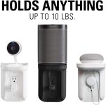 Sanus Outlet Shelf – Holds Any Device Up to 10lbs & Installs in Seconds – Includes Standard & Decora Style Outlet Covers & Integrated Cable Management Channel – Works for Sonos & Smart Home Speakers