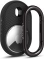 Caseology Vault Compatible with Apple AirTag Case for AirTag Keychain Holder (2021) – Matte Black