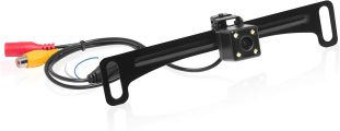 BOSS Audio Systems LPCB40 Reverse Rearview License Plate Backup Car Camera – 170° Wide Angle Rear View, Weatherproof Back Up Cam