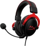 HyperX Cloud II – Gaming Headset, 7.1 Surround Sound, Memory Foam Ear Pads, Durable Aluminum Frame, Detachable Microphone, Works with PC, PS5, PS4, Xbox Series X|S, Xbox One – Red