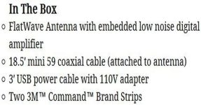 Winegard WGDFL5500A FlatWave Amplified Indoor HDTV Antenna
