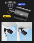 ANNKE 1080p Security Camera 4-in-1 CCTV Bullet Wired Cam, AHD/TVI/CVI/CVBS, Analog Surveillance Video Add–On Camera for Indoor/Outdoor Use, 100ft Clear Night Vision (Power Adapter Not Included) – E200