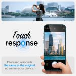 Spigen Tempered Glass Screen Protector [GlasTR EZ FIT] designed for iPhone 14 Pro Max [Case Friendly] – Sensor Protection / 2 Pack