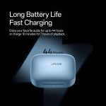 OnePlus Buds 3, Metallic Gray, Deep Bass, ANC, Immersive Sound, Up to 44 Hour Playtime with Charging case, Bluetooth 5.3