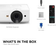 ViewSonic PA700W 4500 Lumens WXGA High Brightness Projector w Vertical Keystone for Business and Education
