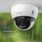 Amcrest 5MP POE Camera, Outdoor Vandal Dome Security POE IP Camera, 5-Megapixel, 98ft NightVision, 2.8mm Lens, IP67, IK10 Resistance, MicroSD 256GB (Sold Separately), Cloud, NVR (IP5M-D1188EW-28MM)