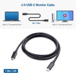 Cable Matters USB C to USB C Monitor Cable 6 ft / 1.8m with 4K 60Hz Video Resolution, 100W Power Delivery, and 5Gbps USB-C 3.1 Gen 1 Data Transfer Compatible with Apple Vision Pro, Meta Quest 3