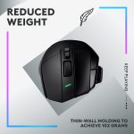 Logitech G502 X Lightspeed Wireless Gaming Mouse – LIGHTFORCE hybrid optical-mechanical switches, HERO 25K gaming sensor, compatible with PC – macOS/Windows – Black