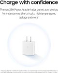 SAMSUNG 25W Wall Charger Power Adapter with Cable, Super Fast Charging, Compact Design, Compatible with Galaxy and USB Type C Devices, Black