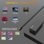 WAVLINK Universal 112W Charger Portable USB C Laptop Adapter 100W AC Adapter Computer Power Supply Cord with USB A Output for MacBook Huawei Lenovo HP Dell Samsung Acer Chromebooks and More
