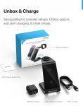 Intoval 3-in-1 Wireless Charging Station for iPhone 15 Pro/15/15 Pro Max/14 Pro/14/14 Pro Max, Apple Watch 9/Ultra 2/SE/8/7/6/5/4/3/2, AirPods Pro/Pro 2/3 (Y93, Silver)