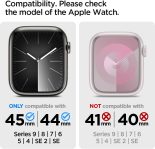 Spigen Rugged Armor Pro Designed for Apple Watch Case with Band Series 9/8/SE2/7/6/SE/5/4 45mm/44mm – Black