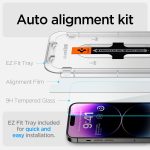 Spigen Tempered Glass Screen Protector [GlasTR EZ FIT] designed for iPhone 14 Pro Max [Case Friendly] – Sensor Protection / 2 Pack