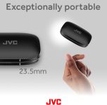 JVC New Nearphones Open Ear True Wireless Headphones with 16mm Large Drivers for Powerful Sound, Single Ear use, Compact Size, and Long Battery Life (up to 38 Hours) – HANP50TB (Black)