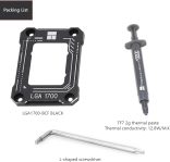 Thermalright Intel 12th/13th Generation LGA1700 Anti-Bending Buckle, Curved Pressure Plate,CPU Stress Bending Correction Fixer, Fully Fitted and Fixed Without Trace Installation (Black)