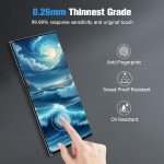 [2+2 Pack] Galaxy S23 Ultra 5G Screen Protector, 2 Pack Tempered Glass Screen Protector +2 Pack Tempered Glass Camera Lens Protector,3D Curved,9H Tempered Glass,Touch Sensitive,Fingerprint Support.