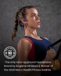 SHOKZ OpenRun Mini (AfterShokz Aeropex Mini) -Bone Conduction Open-Ear Bluetooth Sport Headphones – Waterproof Wireless Earphones for Workouts and Running – Built-in Mic, with Headband