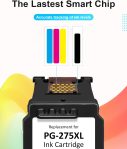 275XL 276XL Ink Cartridge for Canon Ink 275 and 276 PG-275 XL CL-276 XL High Capacity Combo Pack Compatible with Canon PIXMA TS3500 TS3520 TS3522 TR4700 TR4720 TR4722 Printer (1 Black, 1 Tri-Color)