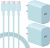 iPhone 15 Charger USB C Charger 2-Pack iPad Pro Charger 6FT Cable Wall Charger for iPhone 15/iPhone 15 Pro/iPhone 15 Pro Max,iPad Pro,iPad Mini 6,iPad Air4,Android Phones(Blue)