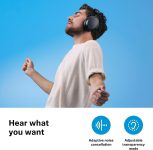 Sennheiser Consumer Audio Momentum 4 Wireless Headphones – Bluetooth Headset for Crystal-Clear Calls with Adaptive Noise Cancellation, 60h Battery Life, Lightweight Folding Design – Black/Copper