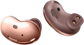 SAMSUNG Galaxy Buds Live True Wireless Earbuds US Version Active Noise Cancelling Wireless Charging Case Included, Mystic Bronze