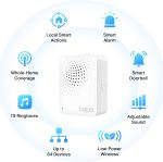 TP-Link Tapo Smart Hub with Built-in Chime, REQUIRES 2.4GHz Wi-Fi, Reliable Long-Range Connections with Tapo Sensors, Sub-1G Low-Power Wireless protocol, Connect with up to 64 smart devices. Tapo H100