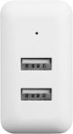 Amazon Basics 24W Two Port USB-A Wall Charger (12W, 2.4A per port) for Phones (iPhone 15/14/13/12/11/X, Samsung, and more), non-PPS, White