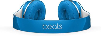 Beats Solo2 On-Ear Headphone Luxe Edition (WIRED, Not Wireless) (Renewed) – Blue