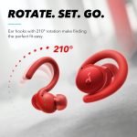 soundcore Sport X10 True Wireless Bluetooth Earbuds with Rotatable Hooks, Deep Bass, IPX7 Waterproof, Fast Charge – For Gym, Running