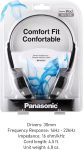 Panasonic RPHT21 Lightweight Headphones w/XBS, Black