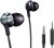 PHILIPS Pro Wired Earbud & In-Ear Headphones with Microphone, Ear Phones, In-Ear Headphones with Mic, Powerful Bass, Lightweight, Hi-Res Audio, 3.5mm Jack for Phones and Laptops Comfort
