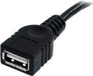 StarTech.com 6 ft Black USB 2.0 Extension Cable A to A – M/F – USB extension cable – USB (M) to USB (F) – USB 2.0 – 6 ft – black – USBEXTAA6BK