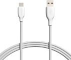 Amazon Basics USB-C to USB-A 2.0 Fast Charger Cable, 480Mbps Speed, USB-IF Certified, for Apple iPhone 15, iPad, Samsung Galaxy, Tablets, Laptops, 6 Foot, White